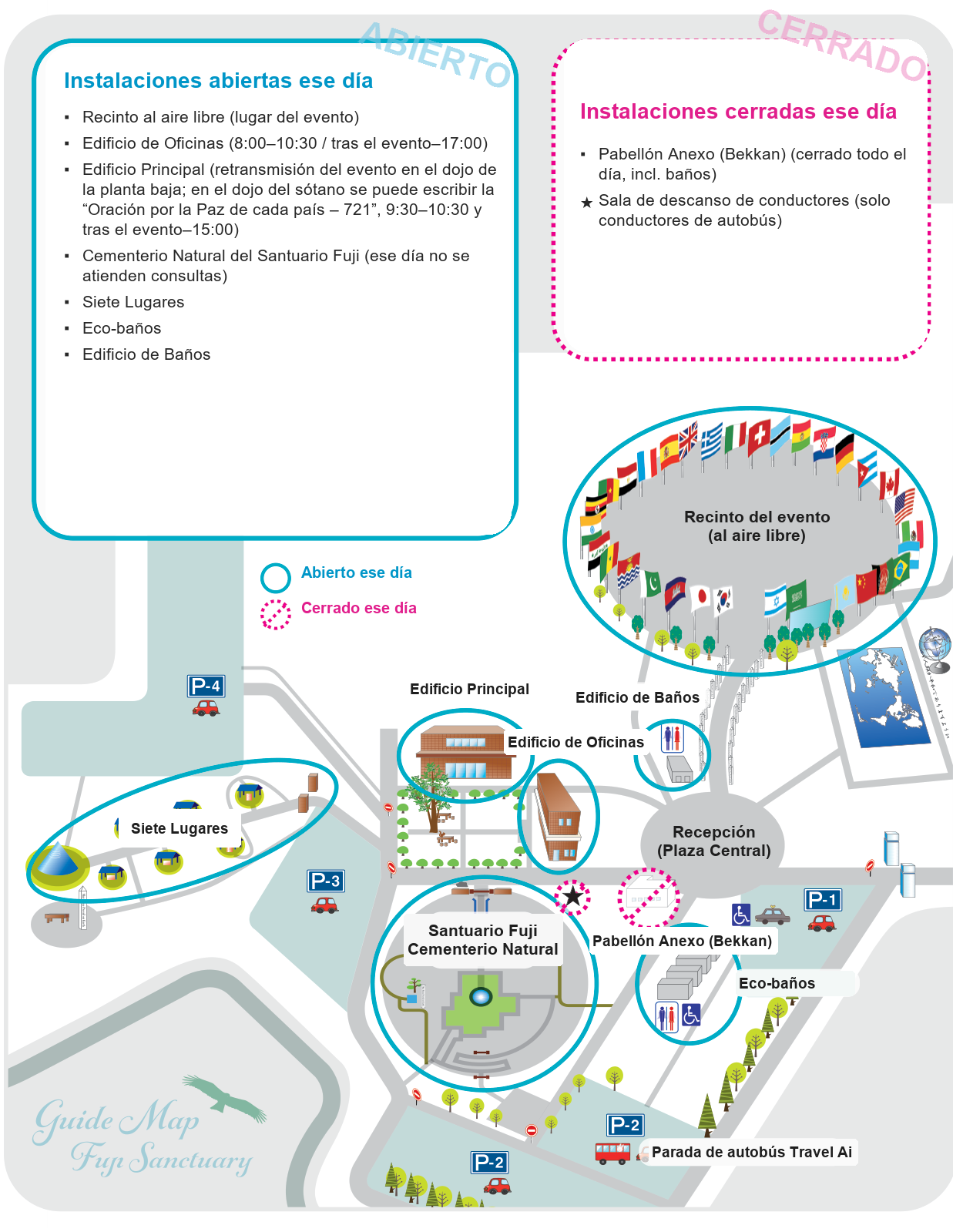 Mapa del Santuario Fuji